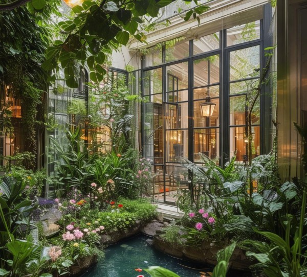 酒店成为你的私人私人空间，隐藏在酒店里的私人花园